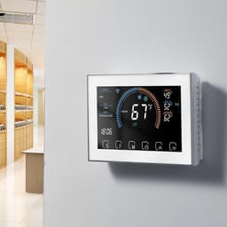 Slimme Thermostaat - App Bediening - Energie Besparen - LCD Touchscreen - Programmeerbaar - Wit — thumbnail 3