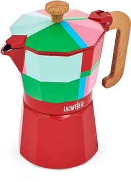 La Cafetière - Venice Percolator - Aluminium - Rood - 6 Kops - 290ml — thumbnail 4