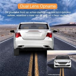 NIVA® Dashcam - 1080P - Dashcam voor En Achter - Dashcam voor Auto - Zwart - 4cm x 9cm x 5cm — thumbnail 4