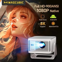 Golaro Beamer - Projector - Mini Beamer - Mini Projector - Draagbare Beamer 8K - Voice Control - Wifi - Wit - Afstandsbediening — thumbnail 5