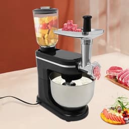 Keukenmixer – Keukenmachine – Mengmachine – Mixer – Deegmixer – Zwart – 700W Motor – 6 Liter Mengkom — thumbnail 5