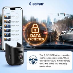 SnelShoppen - 4K Dashcam Auto met WiFi-APP, G-Sensor, Nachtzicht, Plug & Play voor Audi A1 A3 A4 A5 A6 A7 A8 e-tron Sportback GT Q2 Q3 Q5 Q7 Q8 TT R8 — thumbnail 3