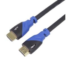 Thijox - Premium 4K HDMI 2.0b Kabel 2m - UHD 2160p @60Hz, 3D, ARC, HDCP - Vergulde Stekker, Zwart-Blauw PVC-Connector - Ideaal voor TV, Beamer en Gami