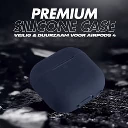 Enluxe Case geschikt voor Airpods 4 - Donker Bruin 'Espresso' - Premium Siliconen Hoesje, Valbescherming & Spatwaterdicht, Draadloos Opladen Compatibel — thumbnail 3