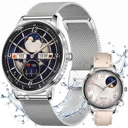 VASHOY HK38 - Smartwatch Dames - Horloge Dames - Full Screen - Bluetooth Spraakassistent – Hartslag, Bloeddruk, Stress, Slaap, Stappenteller - IP68 -Geschikt voor iOS/Android — thumbnail 1