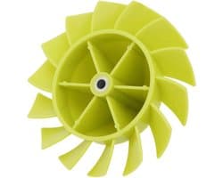 stuk vervangend ventilatorblad 529437004 compatibel met Ryobi 18 Volt draadloze bladblazer P2108 P21081 P21081VN P21081VNM