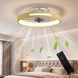 TEKROA® Plafondventilator met LED Verlichting 40W - 6 Snelheden -Stille DC Motor - Dimbaar - Afstandsbediening - Zomer & Winterstand — thumbnail 5