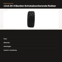 Grasmaaier Banden Schokabsorberend - Binnen- en Buitenbanden - Verdikte Band - Antislip Textuur - Duurzaam Butylrubber - Uitstekende Afdichtingsprestaties — thumbnail 2
