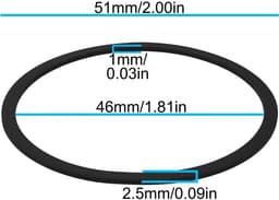 Dailygoods - 5 Stuks Grasmaaier Carburateur O-Ring Pakking - Compatibel met Tecumseh — thumbnail 2