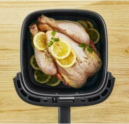 Airfryer XL - Friteuse Heteluchtoven - Gezond Koken - Stil en Zichtvenster - 5 Liter - Wit — thumbnail 3
