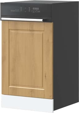 Vaatwasserpaneel - Frontpaneel Vaatwasser - Keuken Integratie - Houtlook Eiken Design - 45x1.5x67 cm - Eiken — thumbnail 1