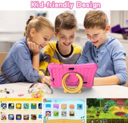 SnelShoppen - 7 inch Android 11 Tablet voor Kinderen - Quad Core, 2GB RAM, 32GB ROM, BT, WiFi, Dual Camera, Educatieve Spellen, Kinderslot, Met Tablet — thumbnail 2