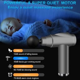 Spier Massage Gun - Percussie Massager - Spierherstel - 32 Snelheden - 15 x 5 x 20 cm - Grijs — thumbnail 3
