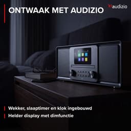 DAB radio - Audizio Palmi - Radio met cd speler - Bluetooth radio - FM, DAB+ en USB - Zwart — thumbnail 4
