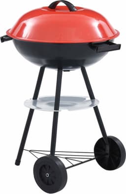 vidaXL Kogelbarbecue houtskool met wieltjes XXL 44 cm — thumbnail 1