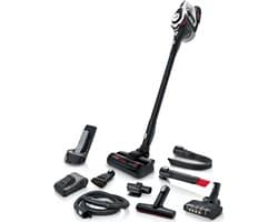 Bosch Serie 8 BSS825ALL steelstofzuiger & elektrische bezem Batterij Droog Zakloos Zwart, Wit 5 Ah