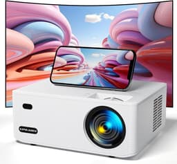 Draagbare beamer 15.000 Lux 5G WiFi Native 1080P video thuisbioscoop projector - smartphone PC Xbox PS5 laptop tv-stick Beamer — thumbnail 1