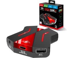 Spirit of Gamer Converter 2 – Converter muis – Geschikt voor PS4, PS3, Xbox One, Nintendo Switch – Compatibel met verschillende Consoles – ideaal voor FPS-spellen – geschikt voor elke muis en keyboard – Zwart/Blauw