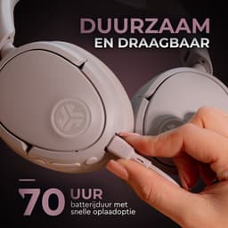 JLab Jbuds Lux ANC Draadloze Koptelefoon Bluetooth - Active Noise Cancelling Over Ear Hoofdtelefoon - 70 uur Batterijduur - Be Aware Audio - Multipoint - Aanpasbare Equalizer - Inklapbaar - Mauve — thumbnail 3