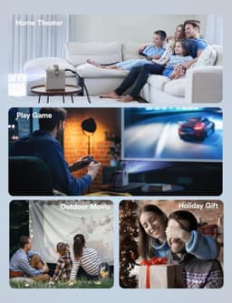 Equivera Mini Beamer - Draagbare Beamer - Beamer - Mini Beamer Projector - Projector - Mini Projector — thumbnail 3