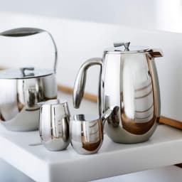 French Press Stainless Steel - 12 cup 15 L - Crome — thumbnail 2
