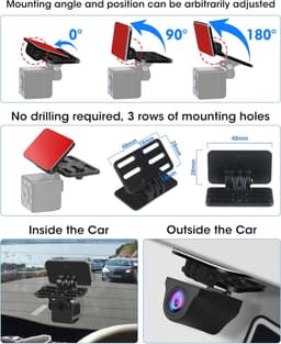 Universele Beugel voor Achteruitrijcamera's - Eenvoudige Installatie en Hoge Compatibiliteit — thumbnail 3