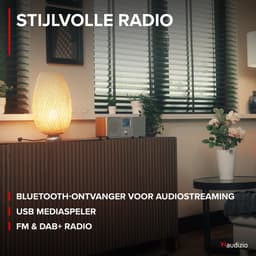 DAB radio met Bluetooth - Audizio Genua - DAB+ radio, FM radio - Auto scan - Zilver — thumbnail 2