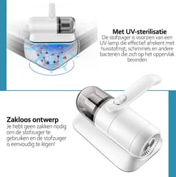 Deluqse Huisstofmijt Matrasreiniger – UV – HEPA – Zonder Zak — thumbnail 2