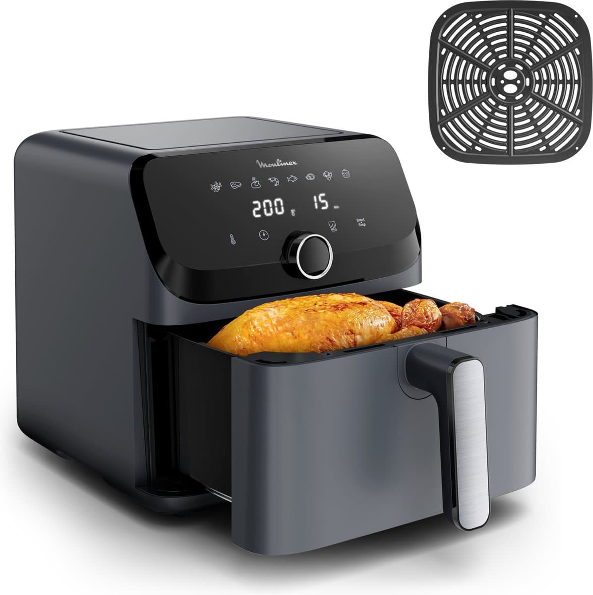 Moulinex Easy Fry Mega EZ855BF - Airfryer - Grijs — afbeelding 1