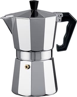 Alessandro Percolator Italiaans koffiezetapparaat - 2 kopjes - Aluminium - zilver - 90 ml - Koffiezetter — thumbnail 1