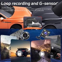 Lexium Dashcam voor auto - Dashcam - Dashcam voor auto voor en achter - Dashcam voor en achter - Dashcam voor en achter draadloos - Dual dashcam — thumbnail 5