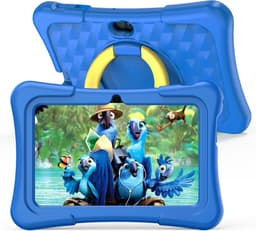 7 Inch Kindertablet met Android 11 – 32GB, Wifi, Bluetooth, Dual Camera en Educatieve Software – Inclusief Beschermcase voor Kinderen | Kindertablet met Educatieve Apps, Kindvriendelijke Tablet, Tablet voor Jongeren — thumbnail 1