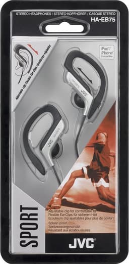 JVC HA-EB75-S - Sport Clip hoofdtelefoon - Zilver — thumbnail 3