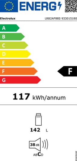 Electrolux LRB2AF88S koelkast Ingebouwd 142 l Wit — thumbnail 5