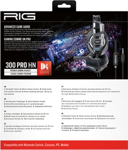 Nacon RIG 300 PRO HN - Gaming Headset - Nintendo Switch 2 & Nintendo Switch – Zwart — thumbnail 4