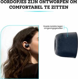 Somstyle Vervangende Oordopjes Set - Reserve Tips - Zacht Schuim - 6 Stuks ( S, M & L) - Zwart — thumbnail 4