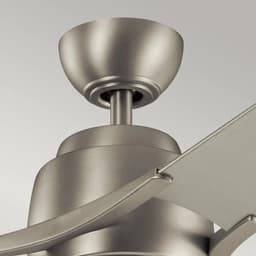 Plafondventilator met verlichting - Zeus - 60in / 152cm ventilator - geborsteld nikkel — thumbnail 3