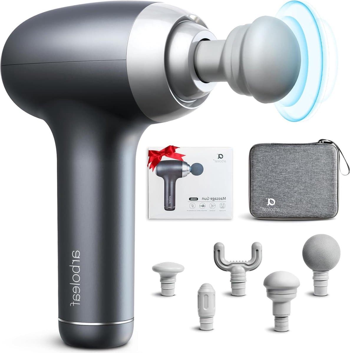 Massage Pistool Krachtig voor Diepe Weefsels met Koffer - Snelheden Percussiemassage Draagbaar Elektrisch Handmassageapparaat voor Pijnverlichting - Geschenken voor Mannen — afbeelding 1