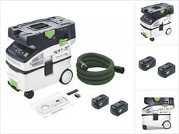 Festool CTLC MIDI I-Basic snoerloze mobiele stofafzuiger 36 V ( 2x 18 V ) stofklasse L + 2x accu 5,0 Ah - zonder oplader — thumbnail 1