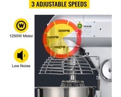 Elektrische Staande Voedselmixer Elektrische Deegmixer 30Qt Drie Snelheden