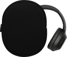 kwmobile hoes geschikt voor Sony WH-1000XM4 / WH-1000XM3 / Jabra Evolve 20 - 21,5 x 16 cm - Beschermhoes voor headset in zwart - Van neopreen — thumbnail 1