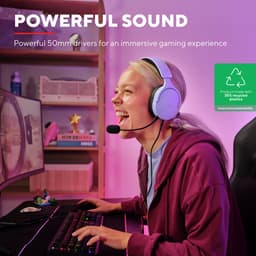 Trust GXT 489P Fayzo - Gaming Headset - Bedraad - 50mm Drivers - Over-ear - Paars — thumbnail 3
