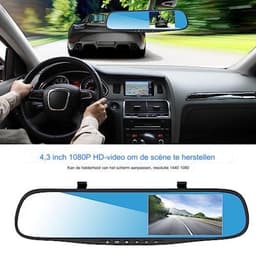Dual dashcam - Dashcam voor en achter - Auto camera dashcam - Dashcam auto - Dual dashcam voor auto - Zwart — thumbnail 2