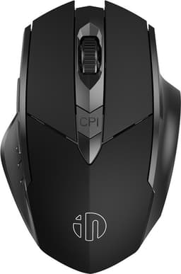 Garpex® Draadloze Computermuis – Ergonomische Draadloze Muis met Bluetooth & USB Ontvanger – Oplaadbare Wireless Mouse – 3 Apparaten Tegelijk – Stil Klikken – 7 Knoppen – 800/1200/1600 DPI – Zwart — thumbnail 1
