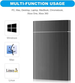Harde schijf extern - Harde schijf - 2TB - Draagbaar - Externe harde schijf - Must have voor al uw extra foto's en bestanden! — thumbnail 2