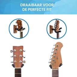 YONO Gitaar Muurbeugel - Wandbeugel - Wandsteun Beugel - Muur Houder - Accessoires - Hout — thumbnail 5