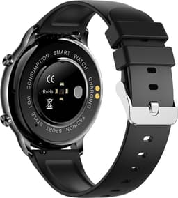 Kiraal Fit 4 - Smartwatch dames - Smartwatch Heren - Stappenteller - Full Screen - Fitness Tracker - Activity Tracker - Smartwatch Android & IOS - Zwart — thumbnail 4