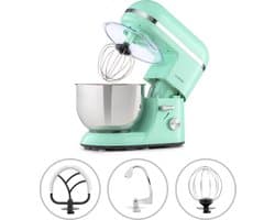 Klarstein keukenmachine, kneedmachine met 5L kom, professionele keukenmachine van 1800W met deeghaak en garde, universele keukenmachine met 6 snelheden, deegmachine voor roeren, kneden en kloppen.