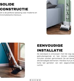 Stofzuiger Standaard - Universeel Metalen Houder - Geschikt voor Dyson Stofzuigers - Stabiel Accessoire Houder - Vloersteun - Rheme — thumbnail 2