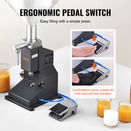 VEVOR 5-50ml Vulmachine Handmatige Vloeistofvulmachine Gemaakt van Food Grade 304 Roestvrij Staal Siliconen Ptfe Compatibel met 500w Luchtcompressor Vulmachine voor Het Vullen van Honingolie-Essentie — thumbnail 5